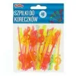 szpilki plastikowe klucz wiolinowy 8 cm 40 szt
