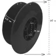szpula pusta abs classic czarna 20 cm