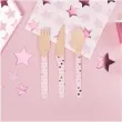 sztucce drewniane little star pink rozowe 24 szt