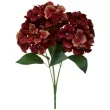 sztuczny kwiat bukiet hortensja czerwono zolta bomm 45 cm