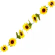 sztuczny kwiat girlanda sloneczniki zolty chaks 220 cm