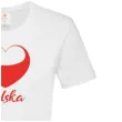 t shirt z nadrukiem polska serce kibica biala arpex m