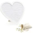 tablica z literami serduszko biala partydeco 1szt