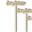 tabliczka candy bar bez glutenu drewniana 13 cm 4 szt