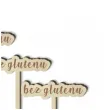tabliczka candy bar bez glutenu drewniana 13 cm 4 szt