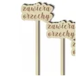 tabliczka candy bar zawiera orzechy drewniana 13 cm 4 szt