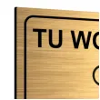 tabliczka informacyjna znak bhp na drzwi tu wolno palic zloty palarnia 10x10 cm
