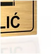 tabliczka informacyjna znak bhp na drzwi tu wolno palic zloty palarnia 10x10 cm