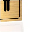 tabliczka informacyjna znak bhp na drzwi wc koedukacyjna zloty lazienka toaleta 10x10 cm