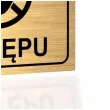 tabliczka informacyjna znak bhp na drzwi zakaz wstepu zloty do urzedu restauracji 10x10 cm