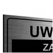 tabliczka informacyjna znak na brame uwaga zakaz parkowania srebrny 20x10 cm
