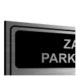 tabliczka informacyjna znak na brame zakaz parkowania teren prywatny srebrny 20x10 cm