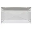 tacka papierowa prostokatna bialy polkrys 13 x 20 cm 100 szt
