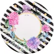talerze papierowe black flowers givi italia 27 cm 8 szt