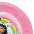 talerzyk plastikowy gabbys dollhouse rozowy jasny procos 21 cm 4 szt