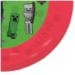 talerzyk plastikowy minecraft steve alex creeper enderman czerwony procos 21 cm 1 szt