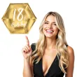 talerzyki 18th birthday zlote partydeco 6 szt