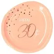 talerzyki elegant happy birthday 30 rozowe folat