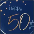 talerzyki elegant happy birthday 50 folat