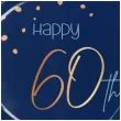 talerzyki elegant happy birthday 80 folat