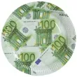 talerzyki papierowe 100 euro ootb 23 cm 10 szt