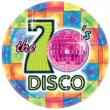 talerzyki papierowe 70s disco 27 cm 8 szt