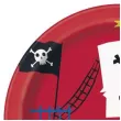 talerzyki papierowe ahoj piraci unique 18 cm 8 szt