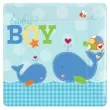 talerzyki papierowe ahoy baby blue 26 cm 8 szt