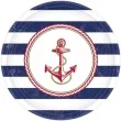 talerzyki papierowe anchors aweigh amscan 27 cm 8 szt