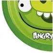 talerzyki papierowe angry birds 18 cm zielone 8 szt