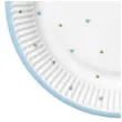 talerzyki papierowe baby shower boy gwiazdki biale blekitne maki 23 cm 8 szt