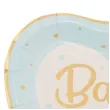 talerzyki papierowe baby shower boy serce givi 23 cm 8 szt