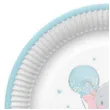 talerzyki papierowe baby shower boy slonik mix maki 23 cm 8 szt