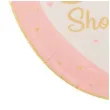 talerzyki papierowe baby shower girl serce givi 23 cm 8 szt