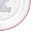 talerzyki papierowe baby shower girl slonik mix maki 18 cm 8 szt