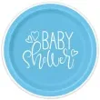 talerzyki papierowe baby shower unique 18 cm 8 szt