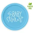 talerzyki papierowe baby shower unique 23 cm 8 szt