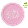 talerzyki papierowe baby shower unique 23 cm 8 szt