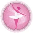 talerzyki papierowe balet amscan 18 cm 8 szt