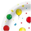 talerzyki papierowe baloniki paw 18 cm 10 szt