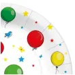 talerzyki papierowe baloniki paw 18 cm 10 szt