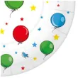 talerzyki papierowe baloniki paw 18 cm 10 szt
