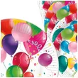 talerzyki papierowe balony maki 18 cm 8 szt