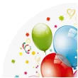 talerzyki papierowe balony mix maki 23 cm 8 szt