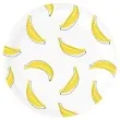 talerzyki papierowe banany biale partypal 18 cm 6 szt