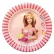 talerzyki papierowe barbie 23 cm 10 szt