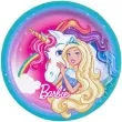 talerzyki papierowe barbie dreamtopia amscan 23 cm 8 szt