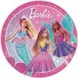 talerzyki papierowe barbie fantasy procos 23 cm 8 szt