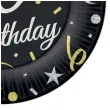 talerzyki papierowe beauty charm 30 te urodziny czarne godan 18 cm 8 szt