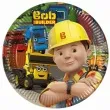 talerzyki papierowe bob budowniczy 20 cm 8 szt
